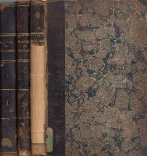 Bergmann, Julius: Geschichte der Philosophie. Komplett mit den Bänden 1, 2.1 und 2.2 - Erster Band: Die Philosophie vor Kant / Band 2.1: Von Kant bis einschließlich Fichte / Band 2.2: Nach Fichte. 