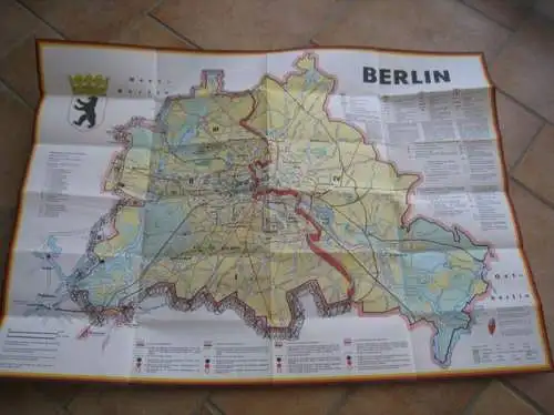Berlin. - Herausgeber: Ernst Kremling, bearbeitet von G. Fochler-Hauke: Berlin. JRO-Sonderkarte. - Sonderdruck aus der 'Aktuellen JRO-Landkarte' Nr. 167. 