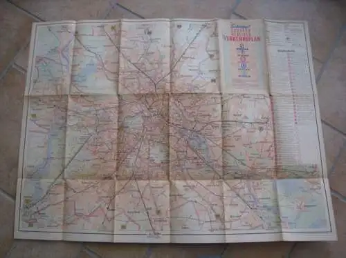 Schropp. - Berlin: Schropp's Grosser Berliner Verkehrsplan. - Stand: 6. 10. 1947. - Maßstab: 1 : 50.000. 