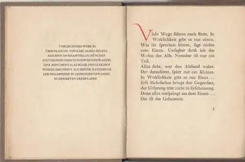 Laotse. - übertragen von Karl Maria Heckel: Laotse. 