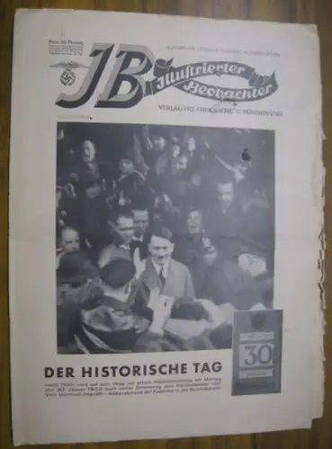 IB Illustrierter Beobachter. - Adolf Hitler. - Ludwig Karl Mayer über Richard Wagner u. a: Illustrierter Beobachter. Samstag, 11. Februar 1933. 8. Jahrgang, Folge 6. 