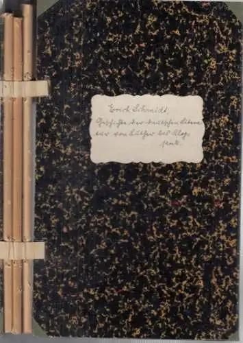 Schmidt, Erich (1853-1913). - Mitschrift durch Otto Gloeden (aus Friedeberg/Neumark), Geschichte der deutschen Literatur von Luther bis Klopstock. Teile I-III in einem Band. S.-S. (Sommersemester) 1912. Vorlesungs-Mitschrift (und Kommentierung von Otto Gl