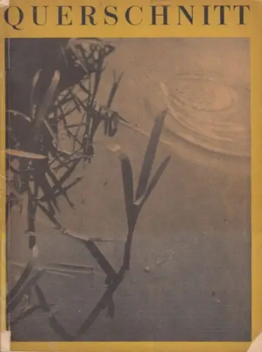 Querschnitt, Der. - Flechtheim, Alfred  / von Wedderkop, H. / Wilhelm Graf Kielmansegg (Hrsg.): Der Querschnitt. Jahrgang XIV, Heft 3, Ende März 1934. 