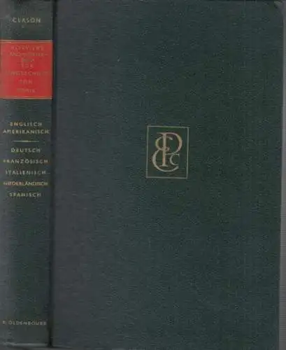 Elsevier.   W. E. Clason: Elsevier ' s Fachwörterbuch für Kinotechnik, Ton und Musik. In sechs Sprachen. Englisch / Amerikanisch, Französisch, Spanisch, Italienisch, Niederländisch.. 