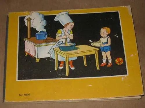 Kinderbuch. - Oehmigke und Riemschneider: Bilderbuch (ohne Titel, Nr. 5990). Mit 16 farbigen Illustrationen und Reimen. 