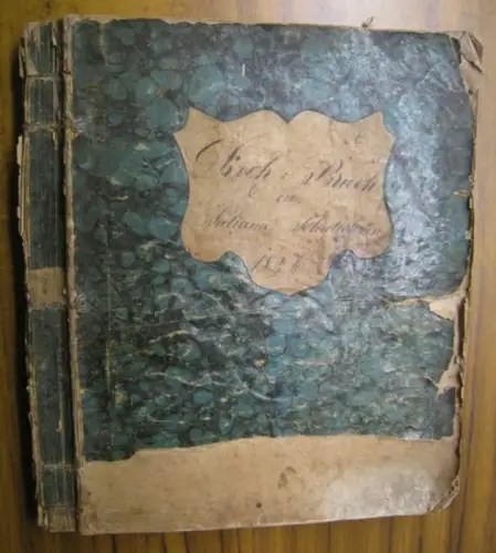 Kochbuch.   Juliana Schullehrin (?, siehe Anmerkung), Koch Buch der Juliana Schullehrin.   1846.   aus dem Inhalt: Schmalz Torte mit Mandl.. 