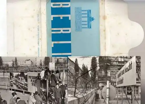 Herausgeber: Landesbildstelle Berlin: Berlin (36 Ansichtskarten).   Motive: Sektorengrenze In Neukölln, Sperrmauer am Potsdamer Platz, Grenzübergang Chausseestraße, Blick in den Ostteil der Stadt, Sperrmauer.. 