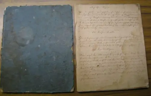 Kochbuch.   Filomena Angerer bei Fr. Gerichtspräsident v. Steyrer.   München, Ottostrasse No. 12, I. Stock, Handgeschriebenes zweiteiliges Koch Buch mit etwa 490.. 