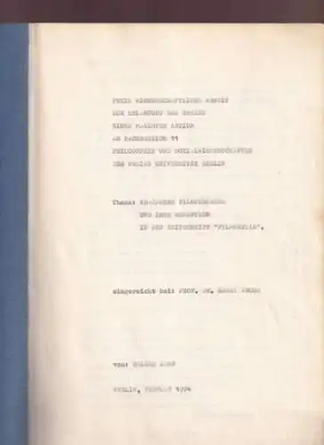 Kracauer, Siegfried (1889 - 1966) / Holger Zahn: Kracauers Filmtheoreme und ihre Rezeption in der Zeitschrift ' Filmkritik '. Freie, wissenschaftliche Arbeit (Magisterarbeit) Fachbereich Philosophie u. Sozialwissenschaften der Freien Universität Berlin. 