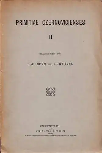 Hilberg, I   J. Jüthner (Hrsg.): I. Klüger, S. Hornstein u.a: Primitiae Czernoviciensies II   Inhalt: I. Klüger: Die Lebensmittellehre der griechischen Ärzte.. 