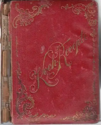 Ohne Autor.   Kochrezepte, KochRecepte.   Enthalten sind 70 Rezepte, u. a.: Krebssuppe, Hasensuppe, Grünkernsuppe, Körbelsuppe (Kerbel) / Zungenragout, Pöckel (Pökel) f. Zungen.. 