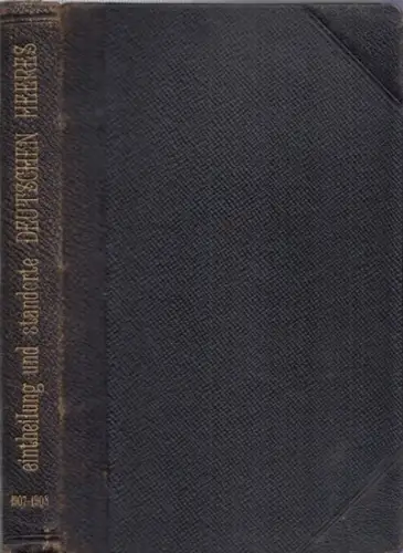 Deutsches Reich / Reichsheer. C. Alandt (Begr.) / Kanzleirat Genske (Bearb.): Einteilung und Standorte des Deutschen Heeres. 41 - 42. Jahrgang, jeweils erste und zweite Ausgabe mit 4 Teilen in einem Band. Einteilung und Standorte des Deutschen Heeres, der