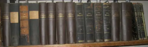 Weber, Georg: 14 (von 15) Bände, mit den Registerbänden 1 4: Allgemeine Weltgeschichte mit besonderer Berücksichtigung des Geistes  und Culturlebens der Völker und mit.. 
