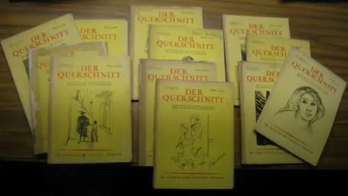 Querschnitt, Der.   Wedderkop, H. v. (Red.)   Gottfried Benn, Rudolf Grossmann, Walter Benjamin, Mario Bruni, Gulat Wellenburg, Else Lasker Schüler, Lily Pringsheim.. 