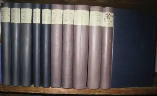Burckhardt, Jacob: Gesammelte Werke. Komplett in 10 Bänden.   Enthalten: 1) Die Zeit Constantins des Grossen. 2) Die Baukunst der Renaissance in Italien. 3).. 