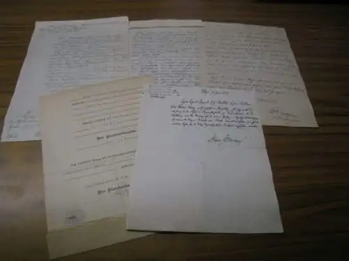 Boelke, Erich (Friedrich Wilhelm) aus Strasburg.   später wohnhaft zu Polkau, Kreis Briesen / Königsberg i. Pr, Konvolut mit 5 Dokumenten.   enthalten:.. 