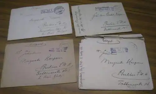 Klingenberg, E.   an Margarete Kerpen in Berlin, Konvolut mit 4 Feldpost Briefen des Flugzeugführers E. Klingenberg (Flieger Abteilung A 235, 6. Armee, Feldpost.. 