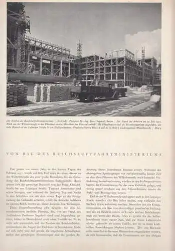 Bauwelt, die: Vom Bau des Reichsluftfahrtministeriums (= Artikel aus: Bauwelt 1936, Heft 9). 