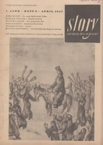 Story.   Herausgeber: Heinz Maria Ledig.   Tania Blixen, Scholem Alechem, William Saroyan, Lord Dunsany, Ignazio Silone, Halldor Stefansson, Marc Chagall u. a.. 