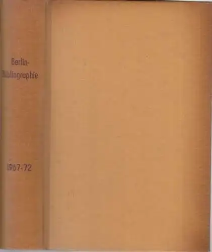 Berlin Bibliographie.   herausgegeben von der Berliner Stadtbibliothek, bearbeitet von ihrer Fachabteilung Ratsbibliothek: Berlin in Buch und Zeitschrift (Rückentitel: Berlin Bibliographie) 12. Jahrgang 1967.. 