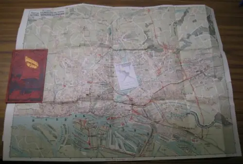 Carly. - Hamburg: H. Carly's Plan von Hamburg nebst Vororten Altona-Wandsbek und Umgegend. - Nebst Strassen-Verzeichniss. 