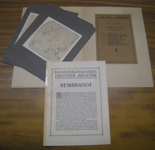 Rembrandt (Harmensz van Rijn): Rembrandt 1606 1669. Sechs Handzeichnungen ( = Handzeichnungen großer Meister, 102 ).   Inhalt: Der Traum Jakobs / Aktstudie eines.. 