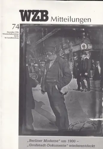 WZB   Wissenschaftszentrum Berlin für Sozialforschung / Neidhardt, Friedhelm (Hrsg.).   Wiebe, Burckhard / Albrecht, Christoph / Rabe, Christian / zu Löwenstein, Konstanza.. 