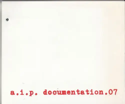 a.i.p. documentation 07: Anna Berndtson. Dolores Flores. The Golem. Marius D. Kettler. Hu Xiang