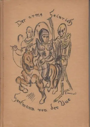 Hartmann von Aue. - inder hochdeutschen Übertragung von Wilhelm Grimm. - illustriert (handbemalte Original-Lithographien) von Richard Seewald: Der arme Heinrich ( = Der Einhorn Drucke vierter Band ). 