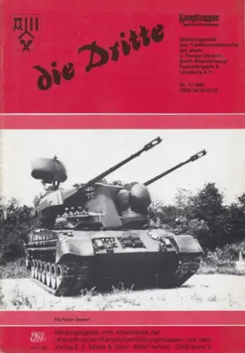 die Dritte. Jahrgang 38, 1989, Nr. 1. Mitteilungsblatt für die Angehörigen der ehemaligen 3. Panzer-Division Berlin-Brandenburg / Panzerbrigade 8 Lüneburg e.V