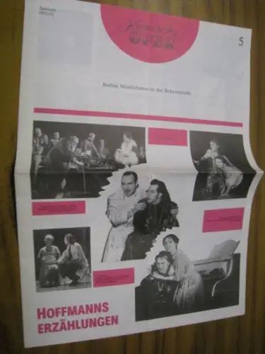 Komische Oper. Nr. 5 der Spielzeit 1992/93. Berlins Musiktheater in der Behrenstraße. - Stand: 9. Februar 1993