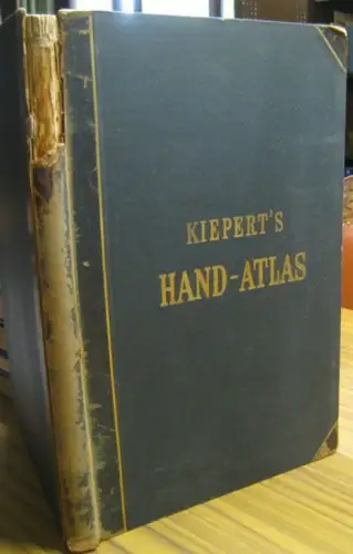 Kiepert, Heinrich (entworfen und bearbeitet von). - Handatlas. - Situation und Schrift gestochen von W. Jaeck, C. Ohmann, J. Sulzer u. a: Neuer Hand Atlas über alle Theile der Erde. - komplett mit Karten 1-40 (auf 45 Blatt). 