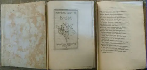 Behmer, Marcus (Original-Radierung) / Johannes Secundus [d.i. Jan Nicolai Everaerts]: Johannis Secundi Basia. (= Handpressendruck der Officia Serpentis). 