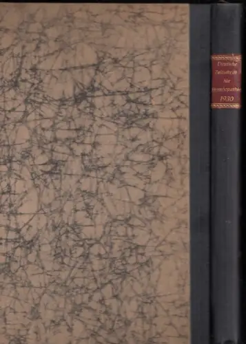 Rabe, Hanns (Hrsg.). - Dishington, M. / Allendy, R. / Assmann / Rabe, H. / Boerschmann / Gisevius, F. / Persson, M. / Schlegel, Emil / Raabe (Autoren) -- Reinhold Honcamp, Bastanier, W. Grabert, H. Rabe, Julius Gescher u. a. (Mitherausgeber): Deutsche Zei