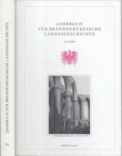 Jahrbuch für brandenburgische Landesgeschichte.   Beck, Lorenz Friedrich ; Escher, Felix und Henning, Eckart (Hrsg.).   mit Beiträgen von Uwe Czubatynski, Günter Mühlpfordt.. 