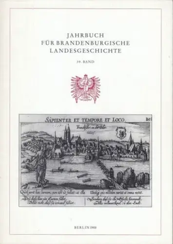 Jahrbuch für Brandenburgische Landesgeschichte.   Hrsg.: Eckart Henning / Werner Vogel.   mit Beiträgen von Fritz Backhaus, Fritz Wochnik, Andreas Tacke, Otto Uhlitz.. 