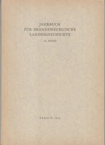 Jahrbuch für Brandenburgische Landesgeschichte.   herausgegeben von Gerhard Küchler und Werner Vogel.   mit Beiträgen von Johannes Schultze über Friedrich Freiherr von der.. 