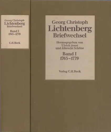 Lichtenberg, Georg Christoph - Ulrich Joost, Albrecht Schöne (Hrsg.): Georg Christoph Lichtenberg : Briefwechsel. Band I : 1765 - 1779. 