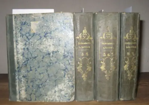 Lichtenberg, Georg Christoph / Ludw. Christian Lichtenberg, Friedr. Kries (Hrsg.): G.Ch. Lichtenberg´s vermischte Schriften. Komplett mit 9 Bänden in 4 Büchern. Nach dessen Tode gesammelt und herausgegeben von. 