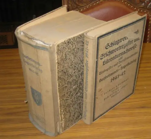 Koehler & Volckmar AG (Hrsg): Barsortiments-Lagerkatalog 1941 / 1942 UND : Schlagwort- und Stichwortregister und Literaturnachweise zum Barsortiments-Lagerkatalog 1941 / 1942. 