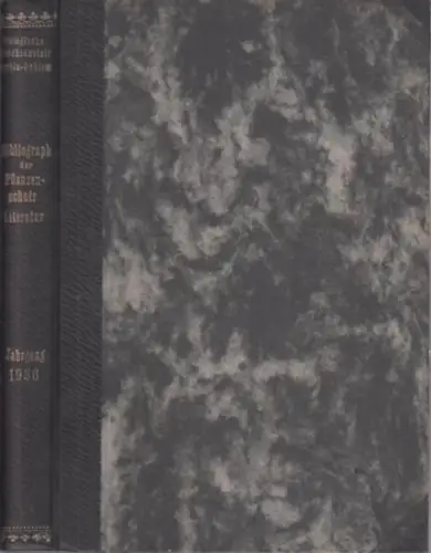 Pflanzenschutz. - Morstatt, H. (Bearb.): Bibliographie der Pflanzenschutzliteratur. Das Jahr 1936. Biologische Reichsanstalt für Land- und Forstwirtschaft in Berlin-Dahlem. 