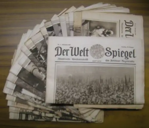 WeltSpiegel, Der. - Bauer, Max (Red.): Der Welt Spiegel. Konvolut mit 22 Heften des Jahrgangs 1926. Illustrierte Wochenschrift des Berliner Tageblatts. Mit den Nummern 9, 12, 14, 21, 22, 36 - 52 zwischen 18.02.1926 und 26.12.1926. 
