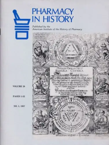 American Institute of the History of Pharmacy - John Scarborough (Ed.): Pharmacy in History - Volume 29, No. 1 1987. Content: Emilie Savage-Smith: Drug Therapy of Eye Diseases in Seveneenth-Century Islamic Medicine - the influence of the ' New Chemistry '