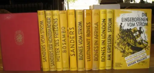 Wallace, Edgar: Afrika   Konvolut, bestehend aus 12 Titeln: 1) Die Eingeborenen vom Strom. 2) Am großen Strom. 3) Bones in London. 4) Bones.. 