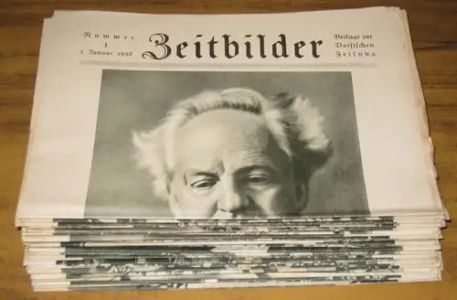 Zeit-Bilder Voss. - Meyer, Wilhelm (Red.): Zeitbilder. Konvolut mit 37 Heften des Jahrgangs 1928. Beilage zur Vossischen Zeitung. Mit den Nummern 1-11, 13-35 und 51-53 erschienen vom 1. Januar bis 30. Dezember. 