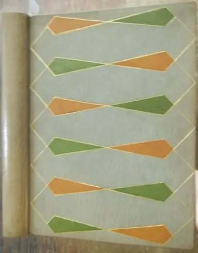 Einbandkunst.   Anonymer Meistereinband in grauem Maroquin.   Rogge, D. Bernhard: Wunderbarer Handeinband: Graues Ganzleder des 20. Jahrhunderts mit zweifarbigen Lederintarsien mit linearen.. 