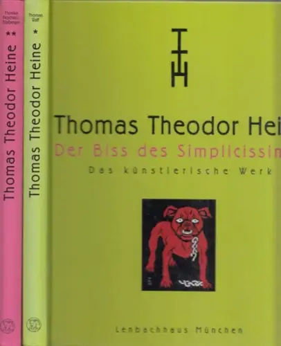 Heine, Thomas Theodor - Thomas Raff, Monika Peschken-Eilsberger/ Helmut Friedel (Hrsg.): Thomas Theodor Heine - Der Biss des Simplicissimus - Das künstlerische Werk UND Thomas Theodor Heine - Der Herr der roten Bulldogge - Biographie. 2 Bände komplett. 