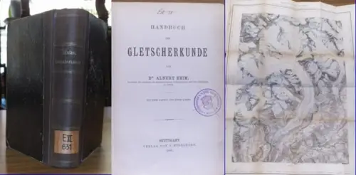 Heim, Albert / Friedrich Ratzel (Hrsg.): Handbuch der Gletscherkunde. (= Bibliothek Geographischer Handbücher). Gliederung: Vorwort, Einleitung. Die Lawinen / Die Gestalt der Gletscher / Die.. 