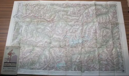 Rhätikon-Silvretta: Rhätikon-Silvrettagruppe. 1 : 100.000. Touristen-Wanderkarte, Blatt 37. 