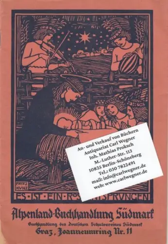 Alpenlandbuchhandlung Südmark, Graz: Alpenland-Buchhandlung Südmark, Buchhandlung des Deutschen Schulvereines Südmark, Graz, Joanneumring Nr. 11. 